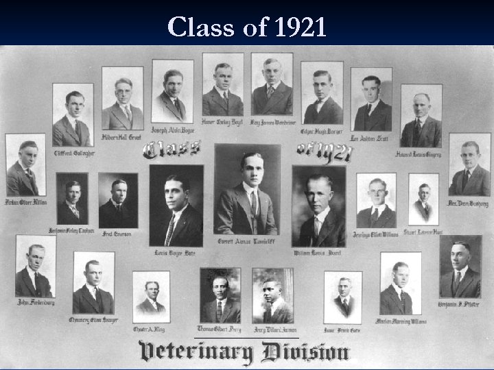 Class of 1921 _________ 