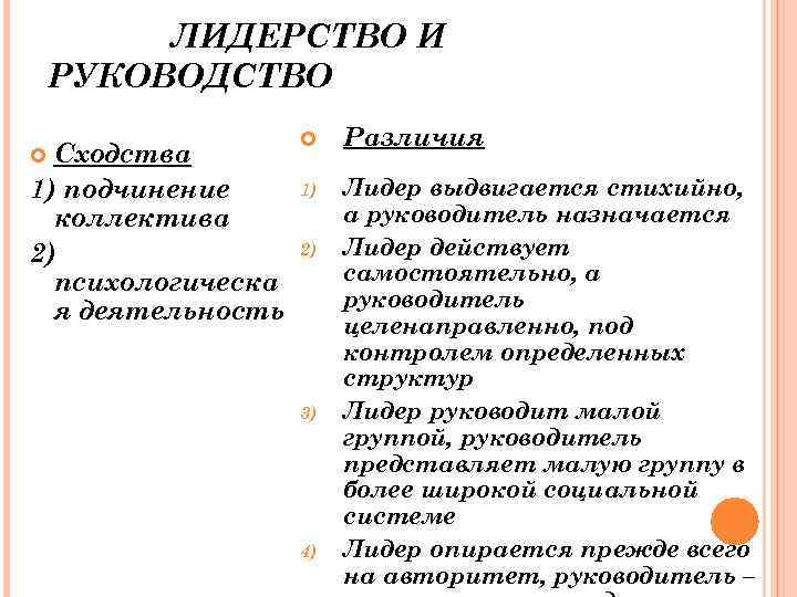 Групповая дифференциация и лидерство презентация 10 класс