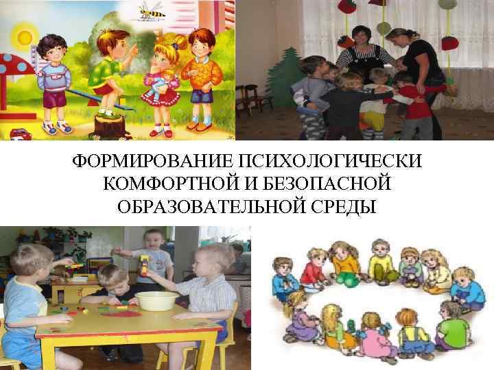 ФОРМИРОВАНИЕ ПСИХОЛОГИЧЕСКИ КОМФОРТНОЙ И БЕЗОПАСНОЙ ОБРАЗОВАТЕЛЬНОЙ СРЕДЫ 