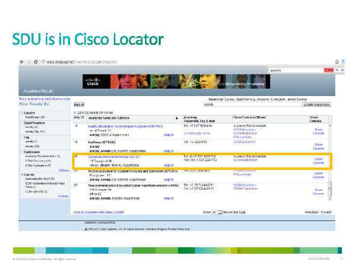 © 2010 Cisco and/or its affiliates. All rights reserved. Cisco Confidential 4 
