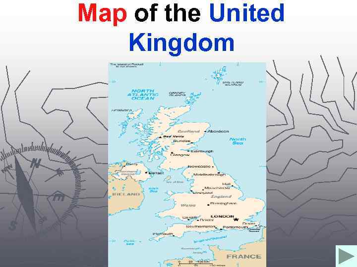 Map of the United Kingdom 