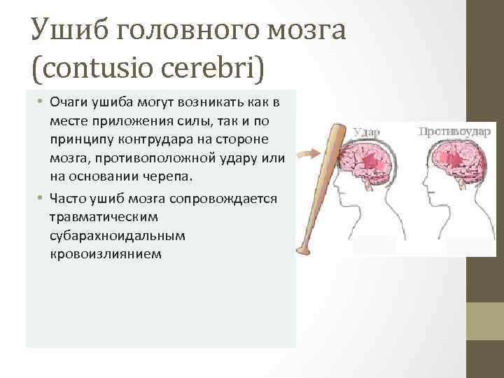 Повреждения головного мозга возникают