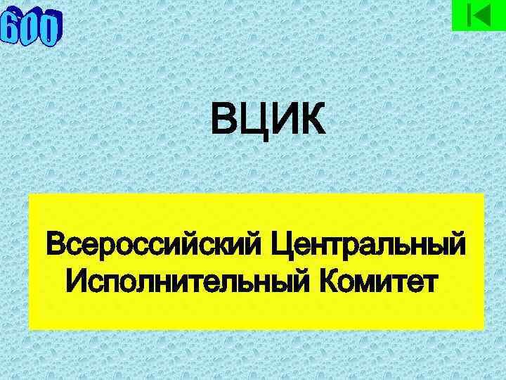 ВЦИК Всероссийский Центральный Исполнительный Комитет 