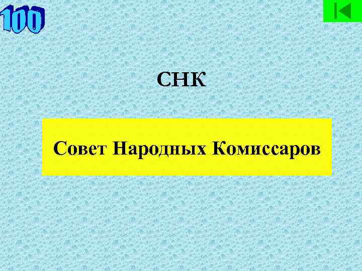 СНК Совет Народных Комиссаров 