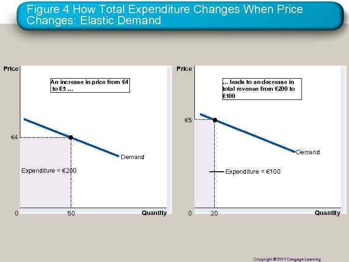 Figure 4 How Total Expenditure Changes When Price Changes: Elastic Demand Price An increase