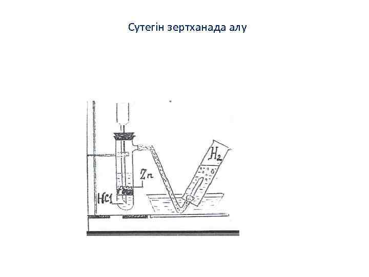 Сутегін зертханада алу 