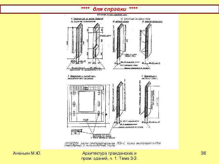 **** для справки **** Ананьин М. Ю. Архитектура гражданских и пром. зданий, ч. 1.
