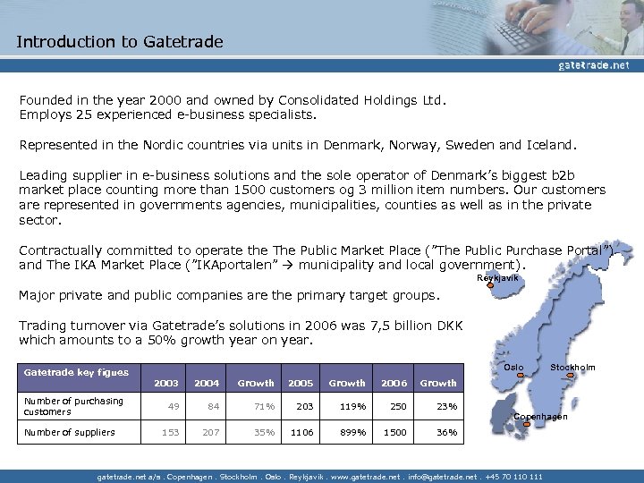 Introduction to Gatetrade Founded in the year 2000 and owned by Consolidated Holdings Ltd.