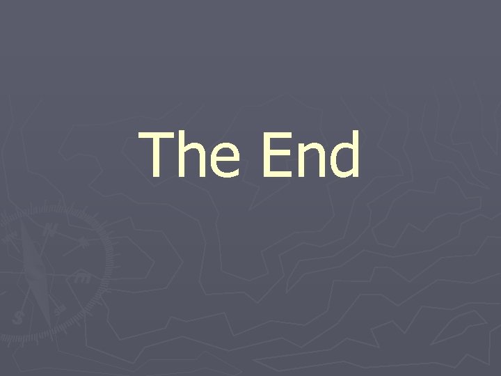 The End 