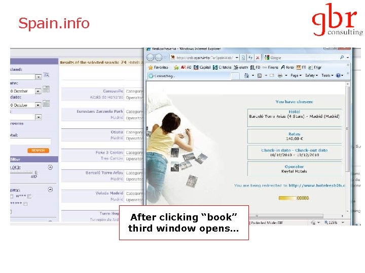Spain. info After clicking “book” third window opens… 