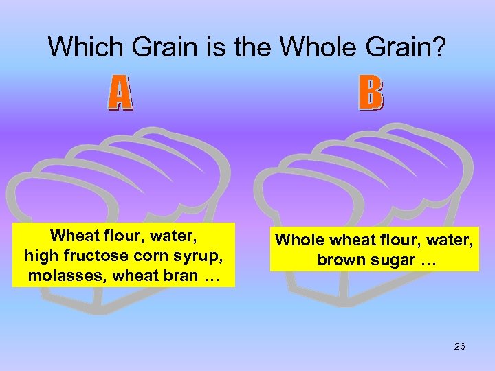 Which Grain is the Whole Grain? Wheat flour, water, high fructose corn syrup, molasses,