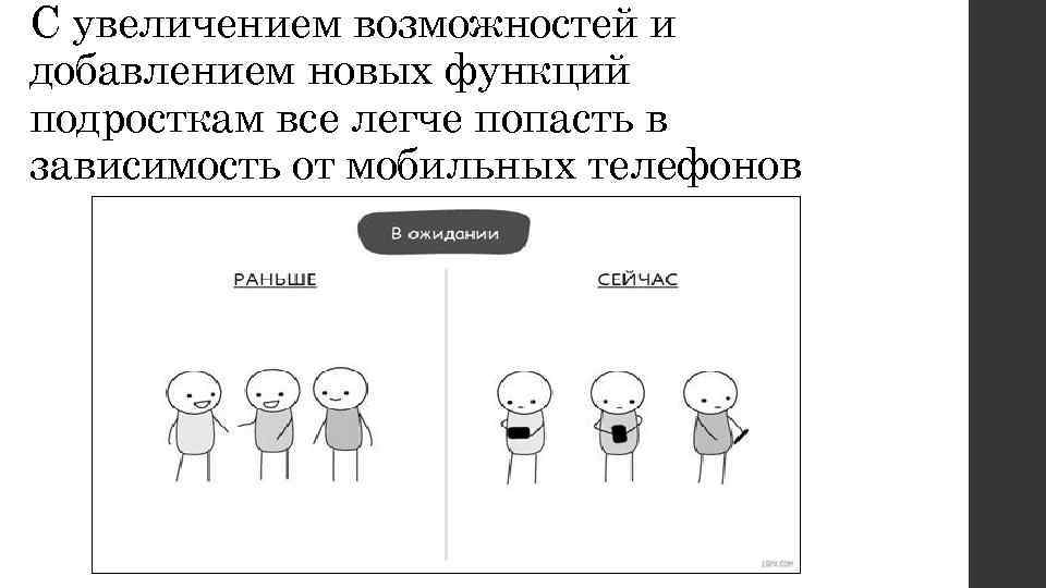 С увеличением возможностей и добавлением новых функций подросткам все легче попасть в зависимость от