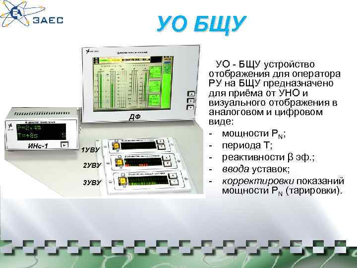 УО БЩУ ДФ ИНс-1 1 УВУ 2 УВУ 3 УВУ УО - БЩУ устройство