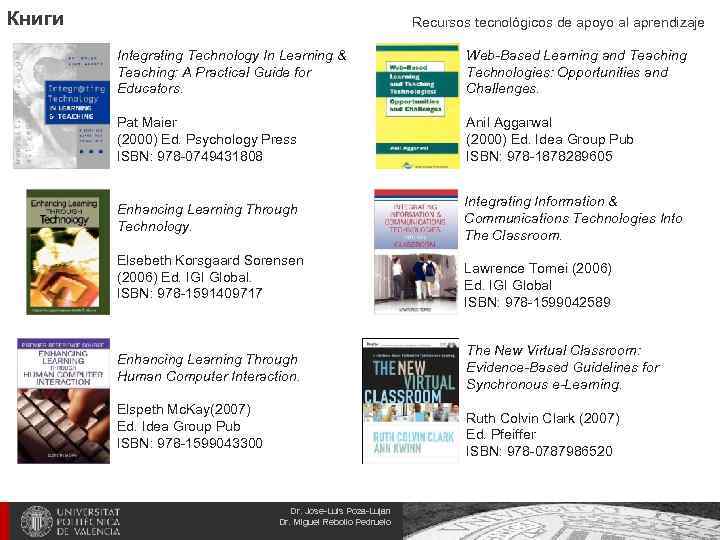 Книги Recursos tecnológicos de apoyo al aprendizaje Integrating Technology In Learning & Teaching: A