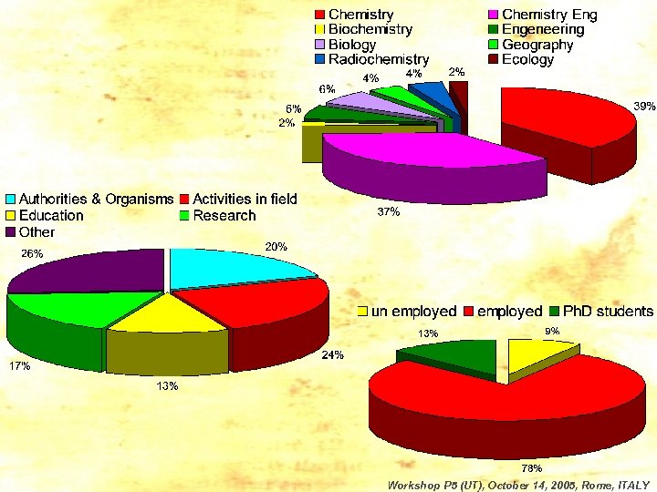 Workshop P 5 (UT), October 14, 2005, Rome, ITALY 