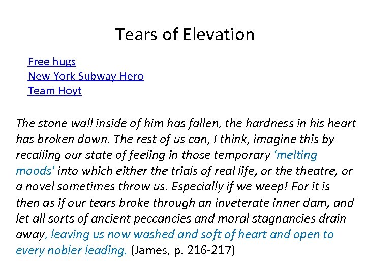  Tears of Elevation Free hugs New York Subway Hero Team Hoyt The stone