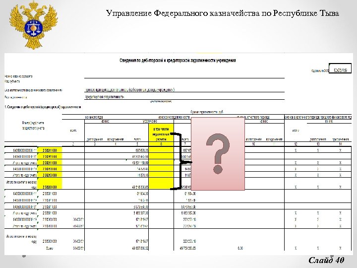 Управление Федерального казначейства по Республике Тыва Слайд 40 