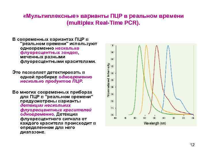  «Мультиплексные» варианты ПЦР в реальном времени (multiplex Real-Time PCR). В современных вариантах ПЦР