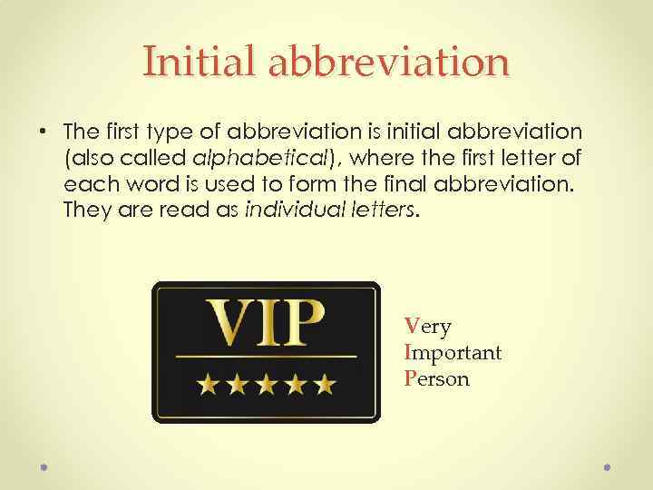 what do you call abbreviations for words