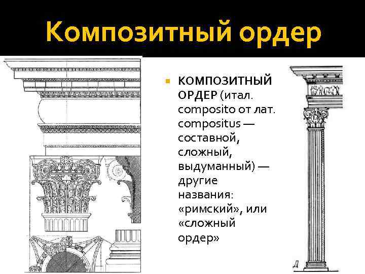 Композитный ордер чертеж