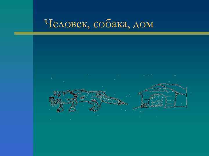Человек, собака, дом 