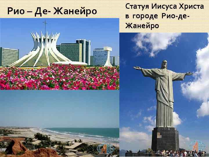 Рио – Де- Жанейро Статуя Иисуса Христа в городе Рио-де. Жанейро 