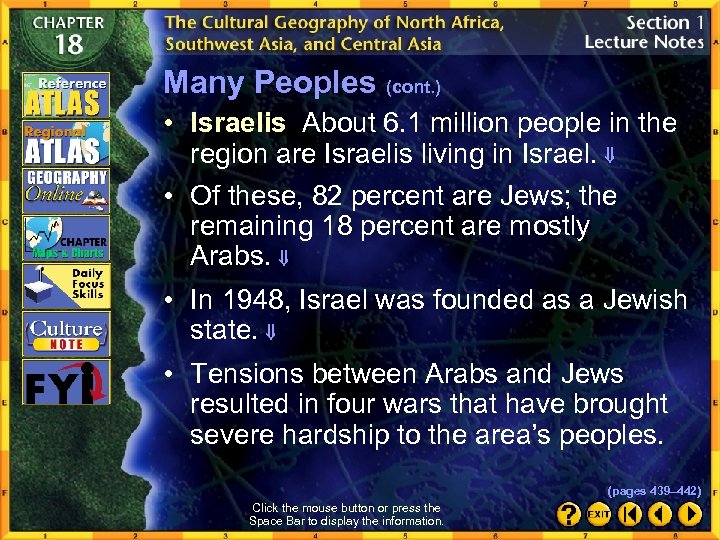 Many Peoples (cont. ) • Israelis About 6. 1 million people in the region