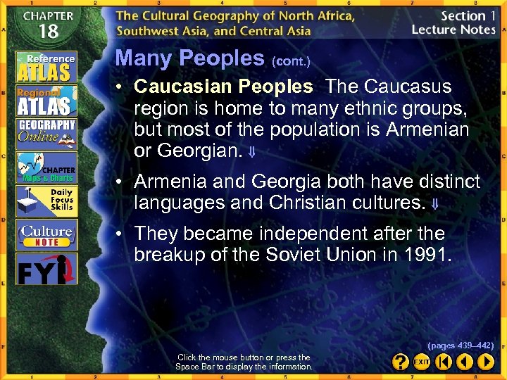 Many Peoples (cont. ) • Caucasian Peoples The Caucasus region is home to many