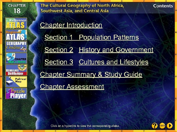 Chapter Introduction Section 1 Population Patterns Section 2 History and Government Section 3 Cultures