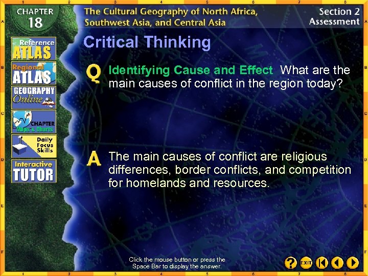 Critical Thinking Identifying Cause and Effect What are the main causes of conflict in