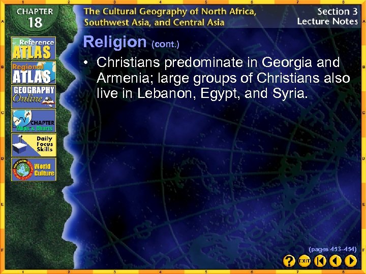 Religion (cont. ) • Christians predominate in Georgia and Armenia; large groups of Christians