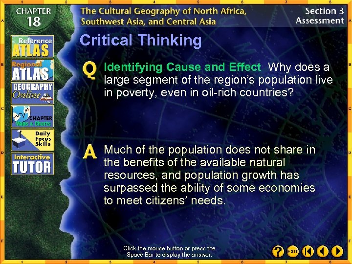 Critical Thinking Identifying Cause and Effect Why does a large segment of the region’s