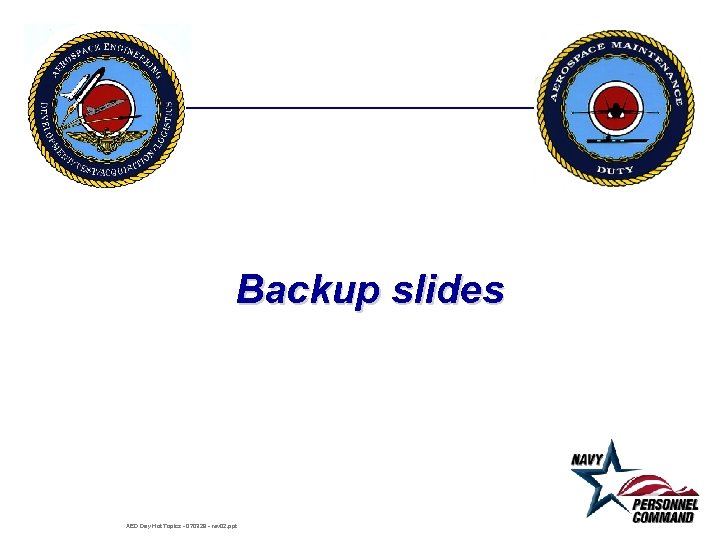 Backup slides AED Day Hot Topics - 070329 - rev 02. ppt 