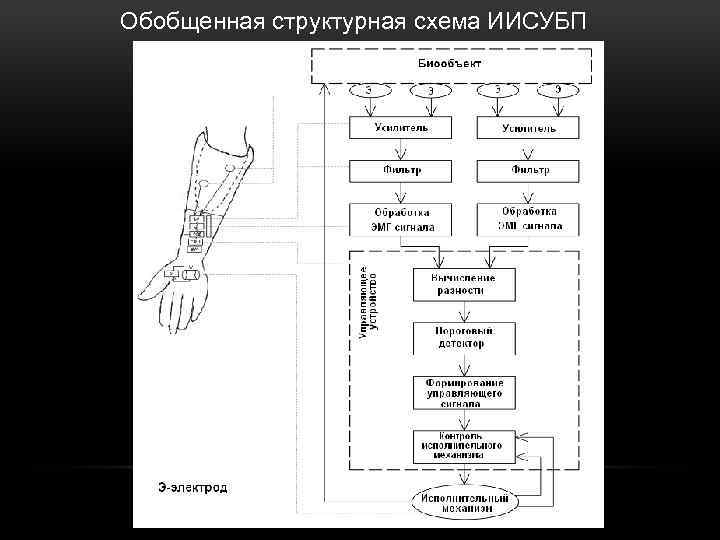 Обобщенная структурная схема ИИСУБП 