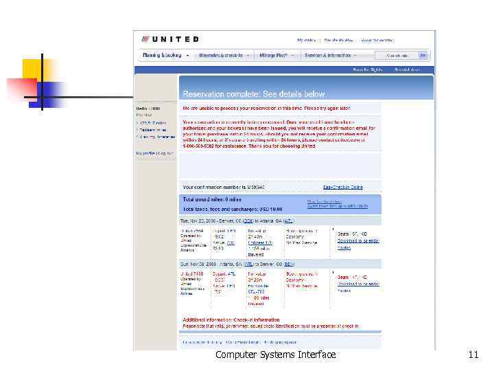 Computer Systems Interface 11 