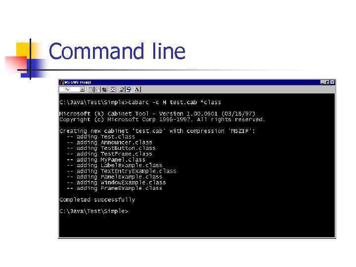 Command line 