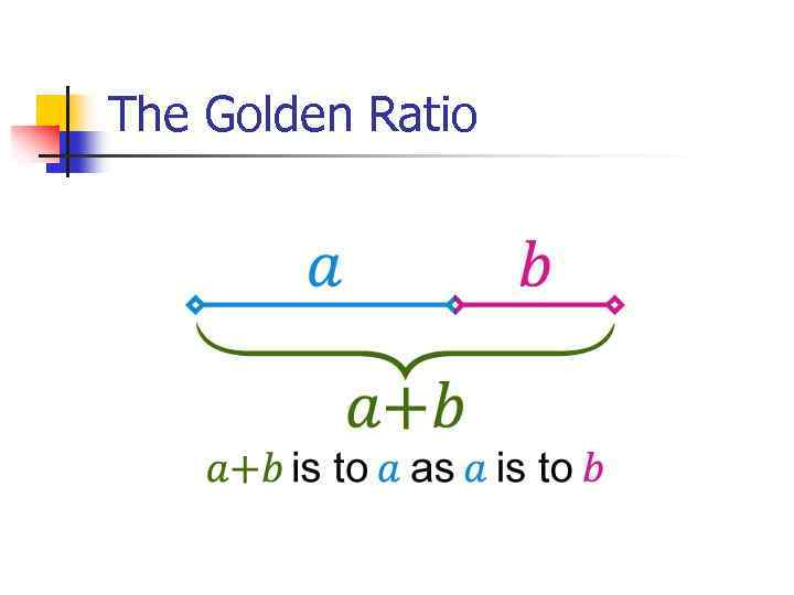 The Golden Ratio 
