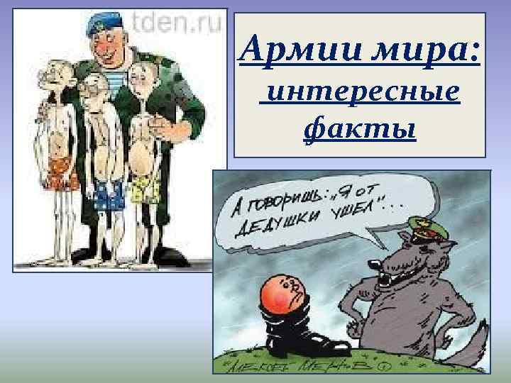 Армии мира: интересные факты 