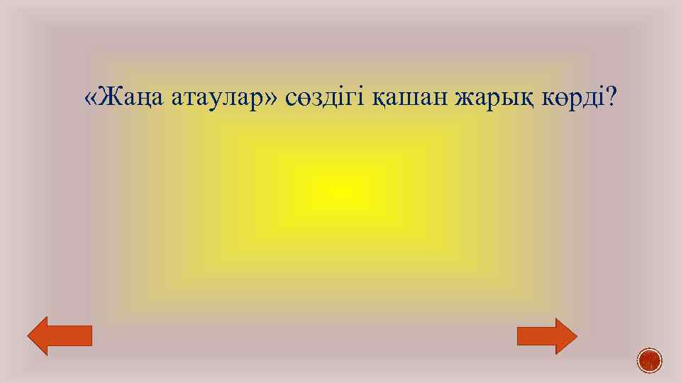  «Жаңа атаулар» сөздігі қашан жарық көрді? 