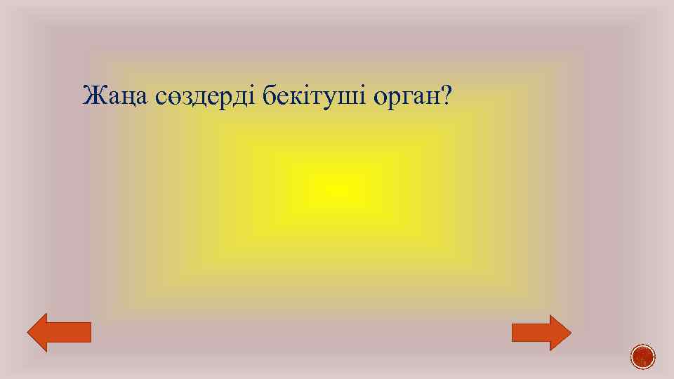 Жаңа сөздерді бекітуші орган? 
