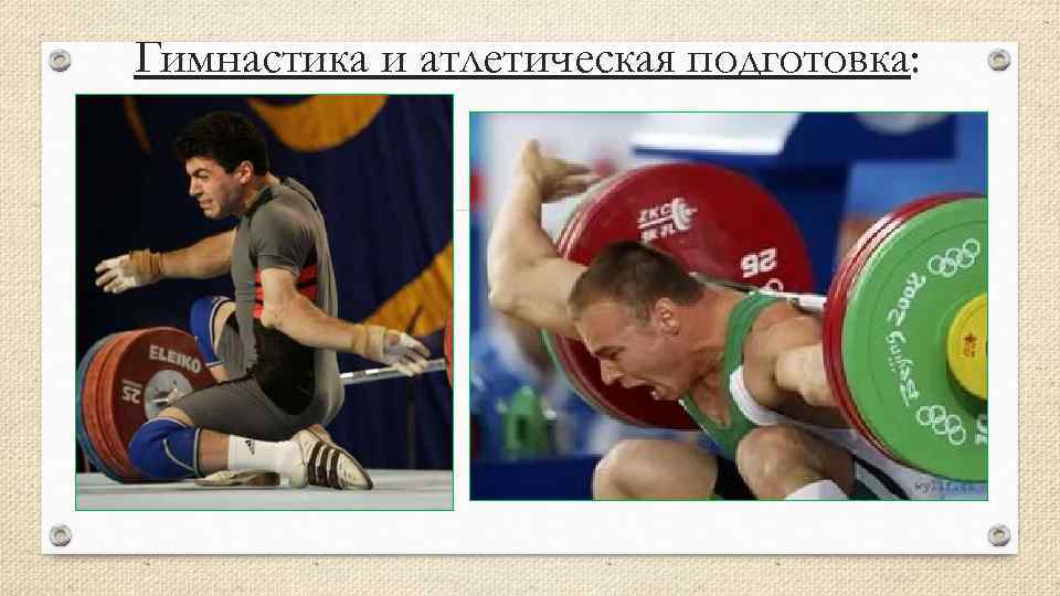 Гимнастика и атлетическая подготовка: 