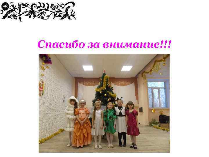 Спасибо за внимание!!! 