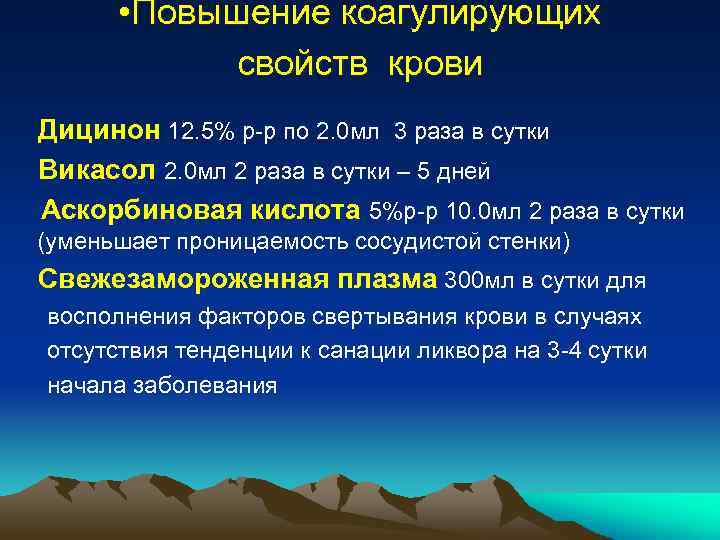  • Повышение коагулирующих свойств крови Дицинон 12. 5% р-р по 2. 0 мл