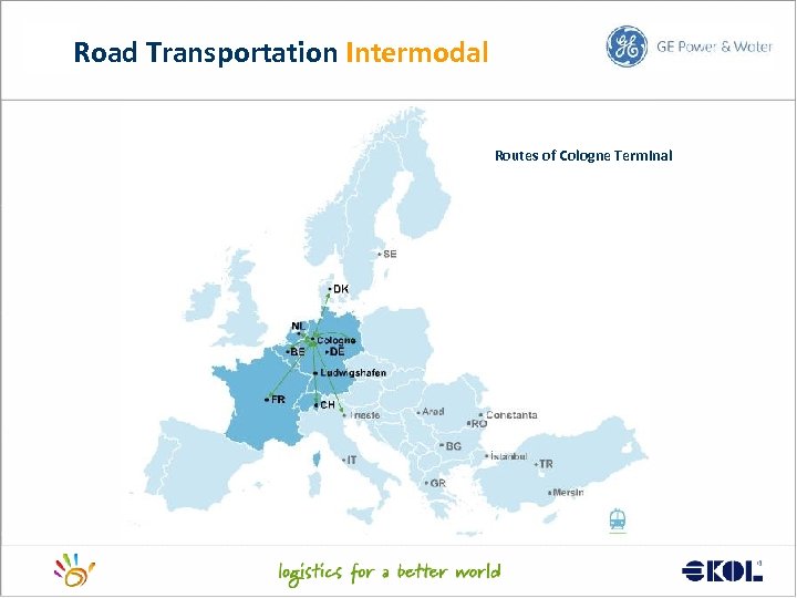 Road Transportation Intermodal Routes of Cologne Terminal 