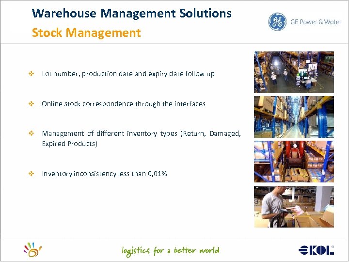 Warehouse Management Solutions Stock Management v Lot number, production date and expiry date follow