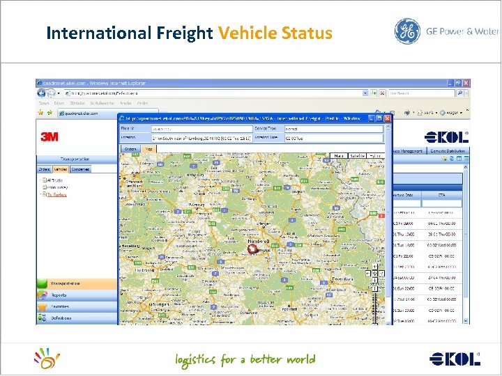 International Freight Vehicle Status 