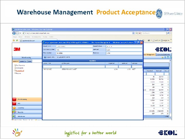 Warehouse Management Product Acceptance 