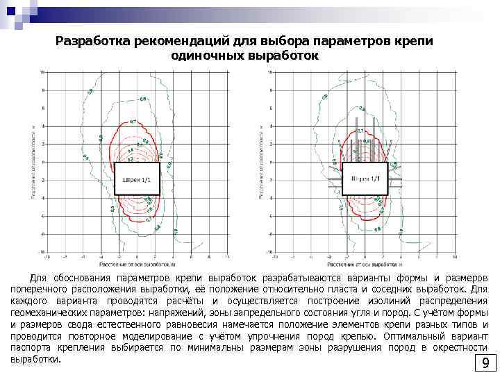 Разработка рекомендаций для выбора параметров крепи одиночных выработок Для обоснования параметров крепи выработок разрабатываются