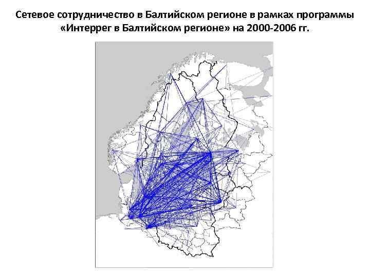 Сетевое сотрудничество в Балтийском регионе в рамках программы «Интеррег в Балтийском регионе» на 2000