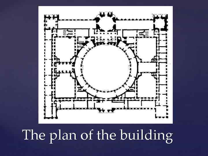 The plan of the building 